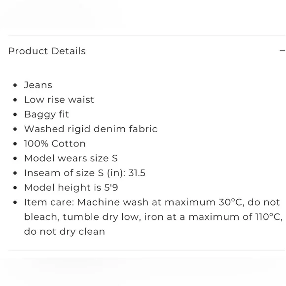 Edikted Raelynn Washed Low Rise Baggy/ Blue wash - Picture 10 of 11